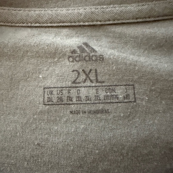 NWT Adidas Indiana Hoosiers Gray Short Sleeved Tshirt Size 2Xl - Picture 4 of 4